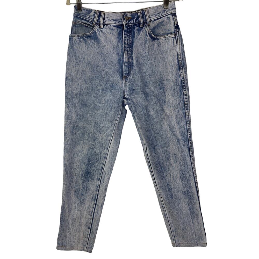 Vintage Lee Women's‎ 28 x 27 Jeans Denim Stone Wash Western Cowgirl Talon Zipper